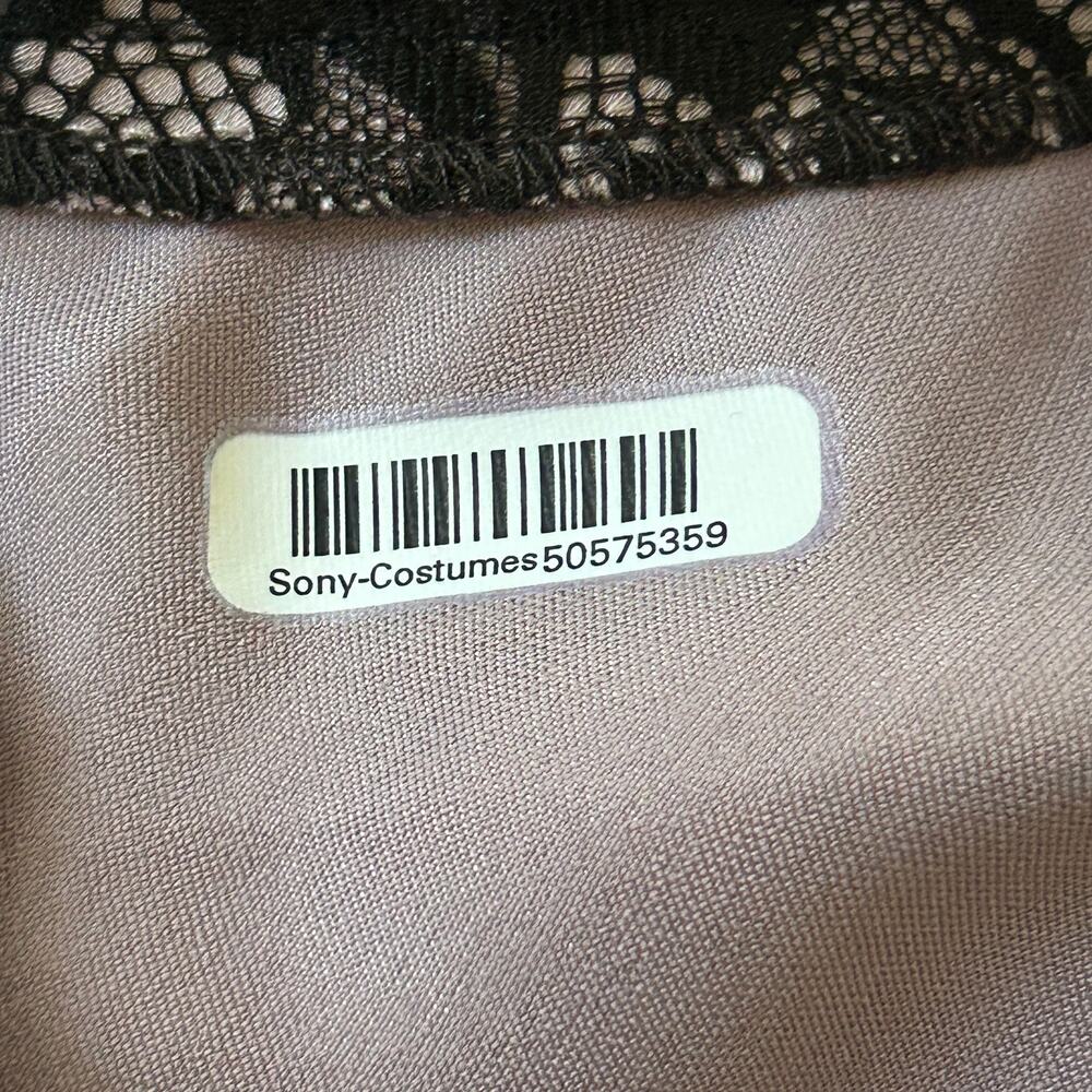 AllSaints Lavender Black Lace Slip Praia Dress Size US 4 - Picture 8 of 11